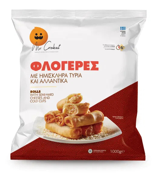Φλογέρες με Αλλαντικά και Τυριά Mr Croket
