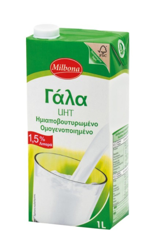 Γάλα Μακράς Διαρκείας 1,5%